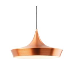 Netlighting Leo Dome Pendant Light Brushed Copper in Brown