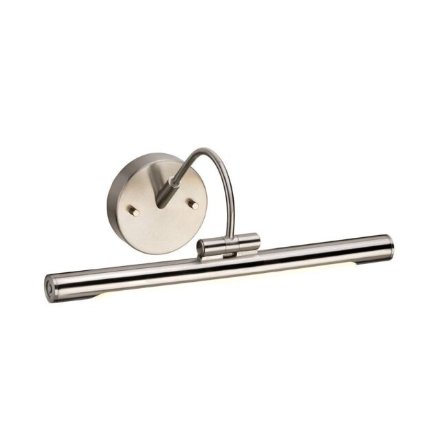 Netlighting Alton LED 1 Light Small Picture Wall Light Brushed Nickel in Grey - image 1