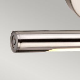 Netlighting Alton LED 1 Light Small Picture Wall Light Brushed Nickel in Grey - thumbnail 3