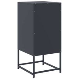 Berkfield Home Durable Bedside Cabinets 2 pcs Anthracite 36x39x78 cm Steel in Charcoal - Size: 36 x 39 x 78 cm - thumbnail 8