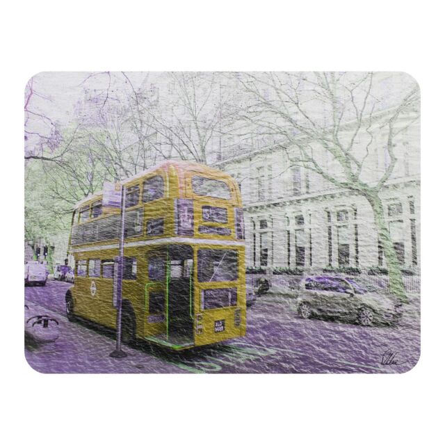 Benjamin Tate Design London Bus Yellow Rear Blanket in Natural - Size: 120 cm x 150 cm - image 1