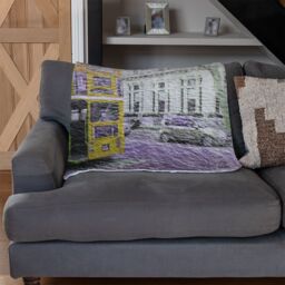 Benjamin Tate Design London Bus Yellow Rear Blanket in Natural - Size: 120 cm x 150 cm - thumbnail 2