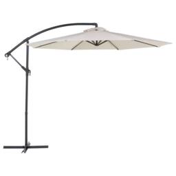 Wyld and Coco Garden Sun Parasol Beige 300 cm Aluminium Weather Resistant - thumbnail 2