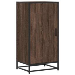 Berkfield Home Shoe Rack Brown Oak 48x38x97.5 cm Engineered Wood - thumbnail 2