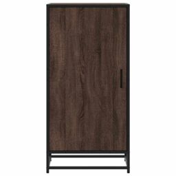 Berkfield Home Shoe Rack Brown Oak 48x38x97.5 cm Engineered Wood - thumbnail 4