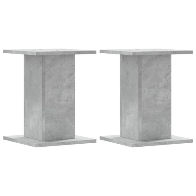 Berkfield Home Plant Stands 2 pcs Concrete Grey 30x30x40 cm Engineered Wood - Size: 30 x 30 x 40 cm - image 1