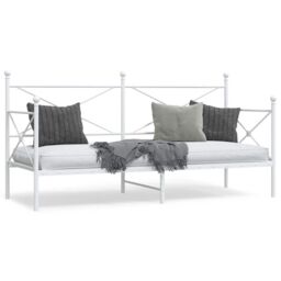 Berkfield Home Day Bed without Mattress White 90x200 cm Steel