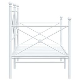 Berkfield Home Day Bed without Mattress White 90x200 cm Steel - thumbnail 6