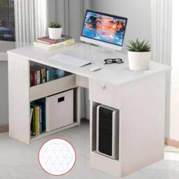 SPETLEK Computer Desk Laptop Pc Study Table Home Office Desk in White