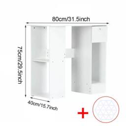 SPETLEK Computer Desk Laptop Pc Study Table Home Office Desk in White - thumbnail 2