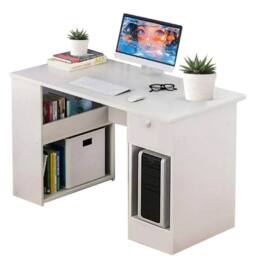 SPETLEK Computer Desk Laptop Pc Study Table Home Office Desk in White - thumbnail 4