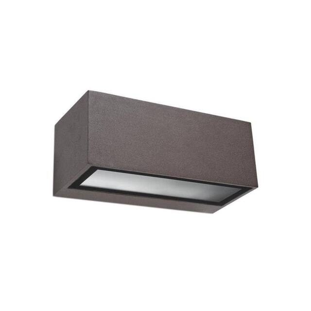 Netlighting Nemesis Aluminium 1 Light Outdoor Wall Light Brown IP54 E27 - image 1