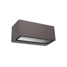 Netlighting Nemesis Aluminium 1 Light Outdoor Wall Light Brown IP54 E27