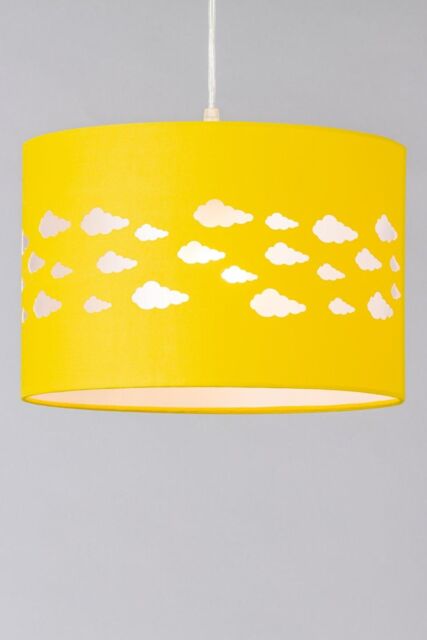 BHS Lighting Clouds Easy Fit Light Shade in Yellow - Size: 30 cm diameter x 21 cm high - image 1