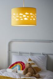 BHS Lighting Clouds Easy Fit Light Shade in Yellow - Size: 30 cm diameter x 21 cm high - thumbnail 4