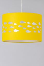 BHS Lighting Clouds Easy Fit Light Shade in Yellow - Size: 30 cm diameter x 21 cm high - thumbnail 2