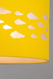 BHS Lighting Clouds Easy Fit Light Shade in Yellow - Size: 30 cm diameter x 21 cm high - thumbnail 3
