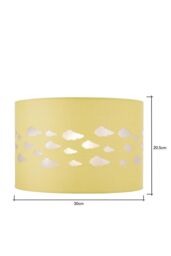 BHS Lighting Clouds Easy Fit Light Shade in Yellow - Size: 30 cm diameter x 21 cm high - thumbnail 5