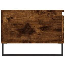 Berkfield Home Modern Coffee Table Smoked Oak 90x50x36.5 cm Engineered Wood in Brown - thumbnail 7