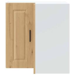 "Berkfield Home Kitchen Wall Corner Cabinet ""Porto"" Artisan Oak Engineered Wood in Brown" - thumbnail 4