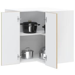 "Berkfield Home Kitchen Wall Corner Cabinet ""Porto"" Artisan Oak Engineered Wood in Brown" - thumbnail 2