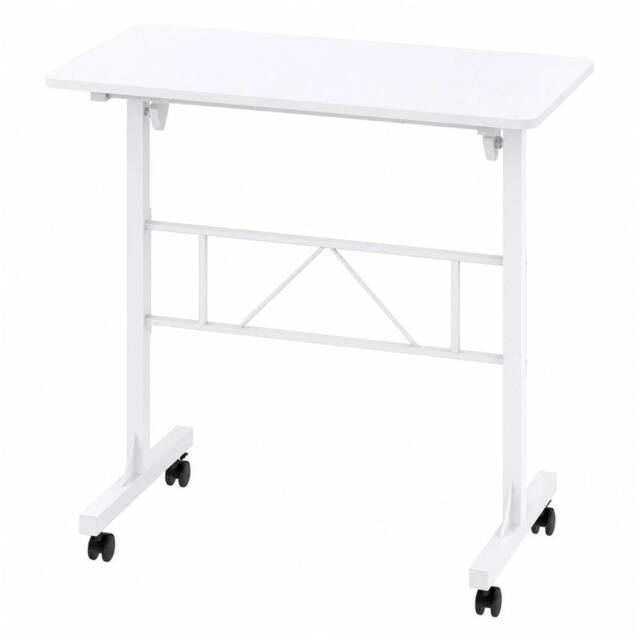 Kelvenix Standing Desk Height Adjustable Office Laptop Workstation in White - Size: 120 cm x 90 cm - image 1