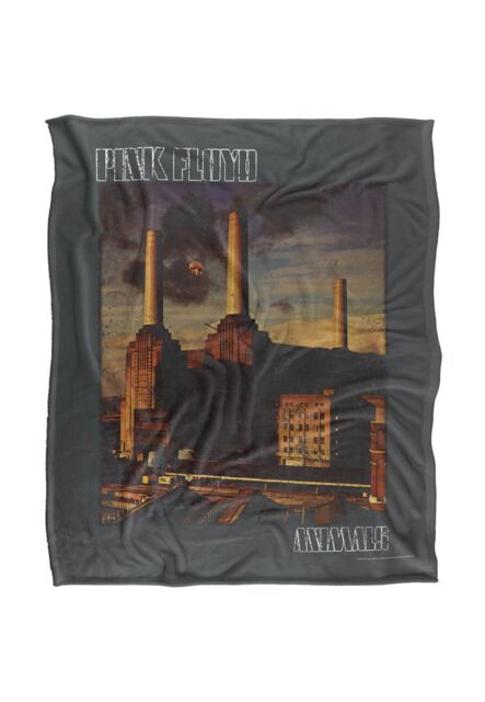 Pink Floyd Faded Animals Silky Touch Super Soft Throw Blanket 152 X 127 cm in White - image 1