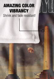 Pink Floyd Faded Animals Silky Touch Super Soft Throw Blanket 152 X 127 cm in White - thumbnail 4
