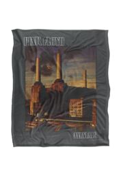 Pink Floyd Faded Animals Silky Touch Super Soft Throw Blanket 152 X 127 cm in White - thumbnail 1