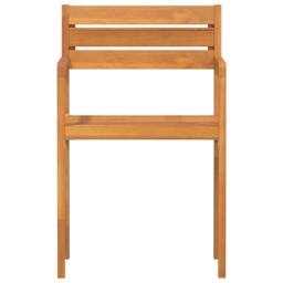 Berkfield Home Garden Chairs 4 pcs 50x53x80 cm Solid Wood Acacia in Brown - Size: 50 x 53 x 80 cm - thumbnail 9