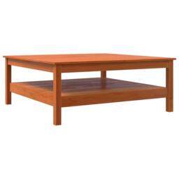 Berkfield Home Coffee Table Wax Brown 100x100x40 cm Solid Wood Pine - Size: 100 x 100 x 40 cm - thumbnail 1