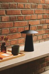 Nordlux Modern Outdoor Table Battery Light Black Aluminium Intergrated LED Touch Dimmer - Battery, IP54 - thumbnail 2