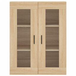 Berkfield Home Highboard Sonoma Oak 69.5x34x180 cm Engineered Wood in Brown - thumbnail 6