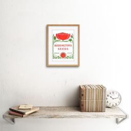 "Artery8 Wall Art Print Boddingtons Seeds Spring 1906 Artwork Framed 9X7 Inch in Beige - Size: W7"" x H9""" - thumbnail 2