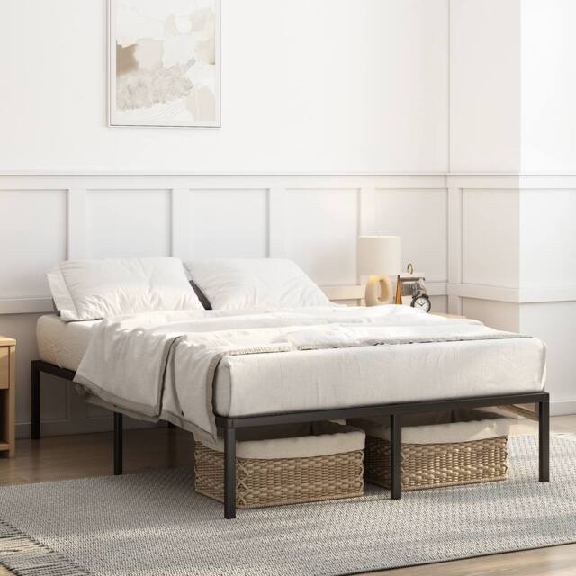 MCC Direct Metal Bed frame Black Metal Mattress base Florence - Size: King - image 1
