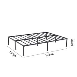 MCC Direct Metal Bed frame Black Metal Mattress base Florence - Size: King - thumbnail 7