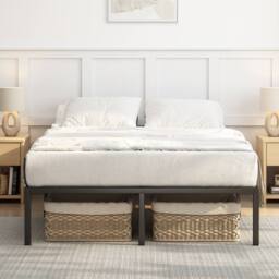MCC Direct Metal Bed frame Black Metal Mattress base Florence - Size: King - thumbnail 2