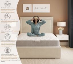 DS Living Elevate Memory Hybrid Essentials Mattress in Grey - Size: Small Double - thumbnail 7