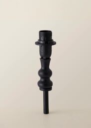 ValueLights Maggie Metal Candlestick Slim Table Lamp Base in Black - thumbnail 4