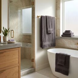 Allure Bath Fashions Luxury Zero Twist Egyptian Cotton Towels in Charcoal - thumbnail 3