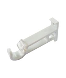 New Edge Blinds 13 - 16mm Heart End Metal Curtain Pole Set - Cream - Size: 120 cm - 210 cm - thumbnail 2