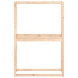 Berkfield Home Tire Rack 120x40x180 cm Solid Wood Pine in Natural - Size: 120 x 40 x 180 cm - thumbnail 6