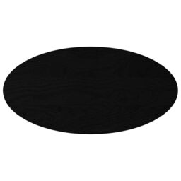 Berkfield Home Table Top Dark Brown 100x50x2 cm Solid Wood Oak Oval - Size: 100 x 50 x 2 cm - thumbnail 2