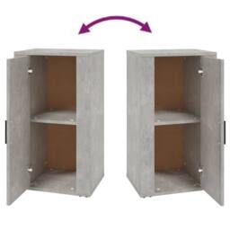 Berkfield Home Sideboard Concrete Grey 40x33x70 cm Engineered Wood - Size: 40 x 33 x 70 cm - thumbnail 6