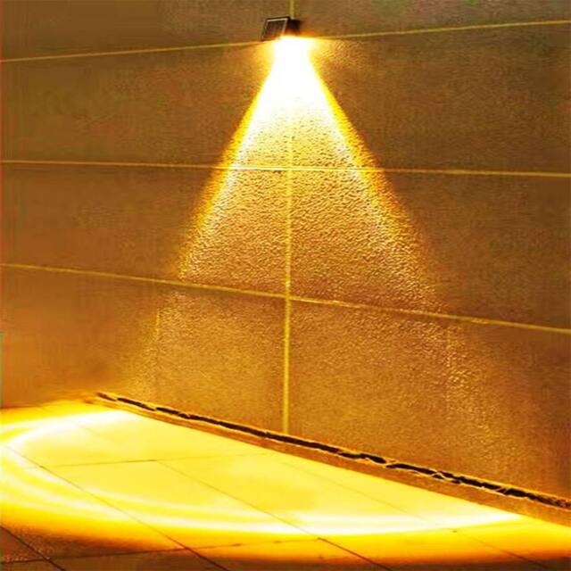 Obasyhig Solar-Powered Waterproof Outdoor Wall Sconces in Yellow - image 1