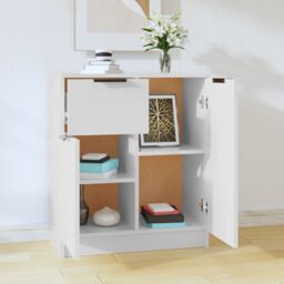 Berkfield Home Sideboard White 60x30x70 cm Engineered Wood - Size: 60 x 30 x 70 cm - thumbnail 3