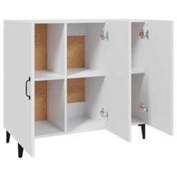Berkfield Home Sideboard White 90x34x80 cm Engineered Wood - Size: 90 x 34 x 80 cm - thumbnail 7