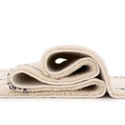 Kukoon Machine Washable Shaggy Rug Beige Trellis Fluffy Bedroom Carpet - Size: 120 cm x 170 cm - thumbnail 7