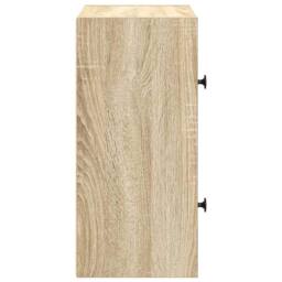 Berkfield Home Bookcase Sonoma Oak 40x24x52 cm Engineered Wood in Light Tan - Size: 40 x 24 x 52 cm - thumbnail 6