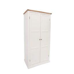 Cabinet Bits Cosenza 2 Door Wardrobe Chrome Knob in Off-White - thumbnail 2